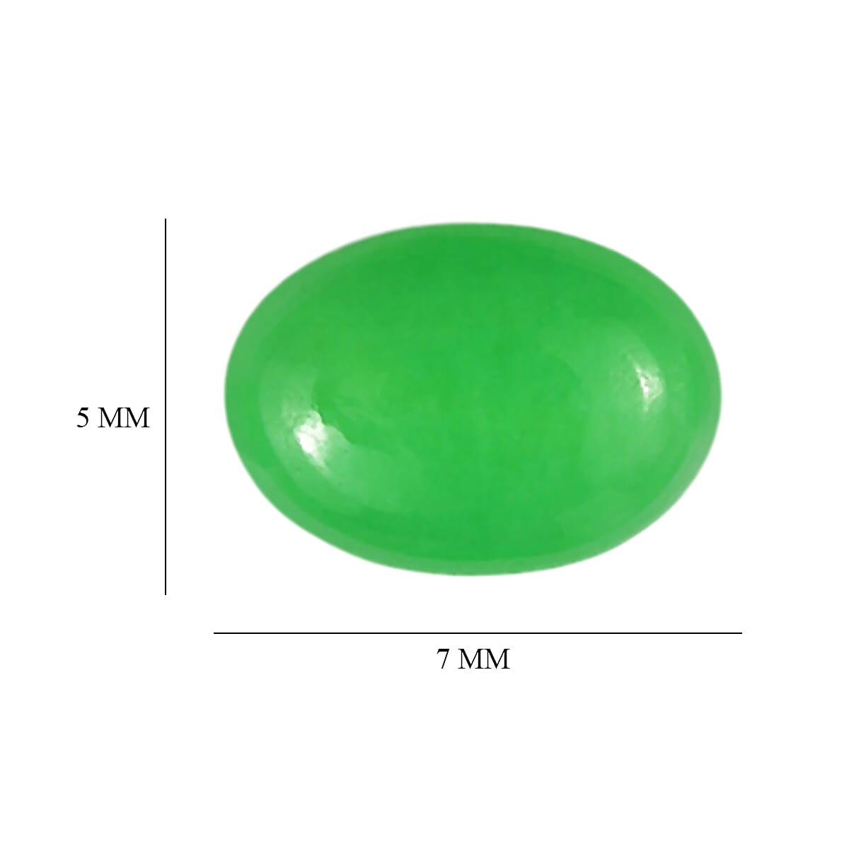 Green Jade (D) Set of 9 (Ovl 7x5 mm) 5.21 ctw