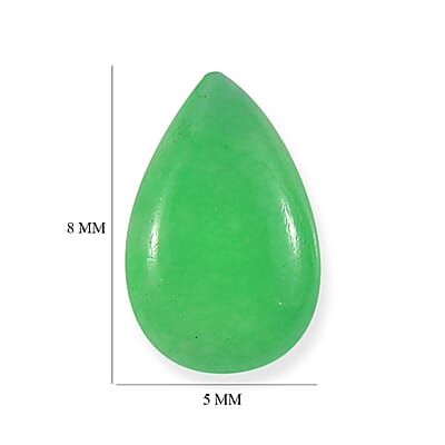 Green Jade (D) Set of 6 (Pear 8x5 mm) 5.63 ctw