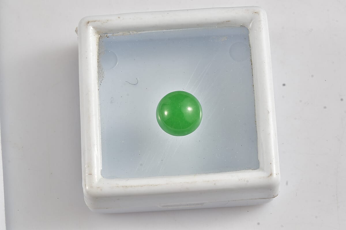 Green Jade (D) (Rnd 10 mm) 4.05 ctw image number 3