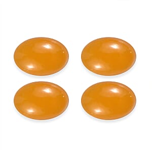 Honey Jade Set of 4 (Ovl 6x4 mm) 2.29 ctw