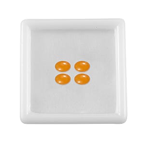 Honey Jade Set of 4 (Ovl 6x4 mm) 2.29 ctw