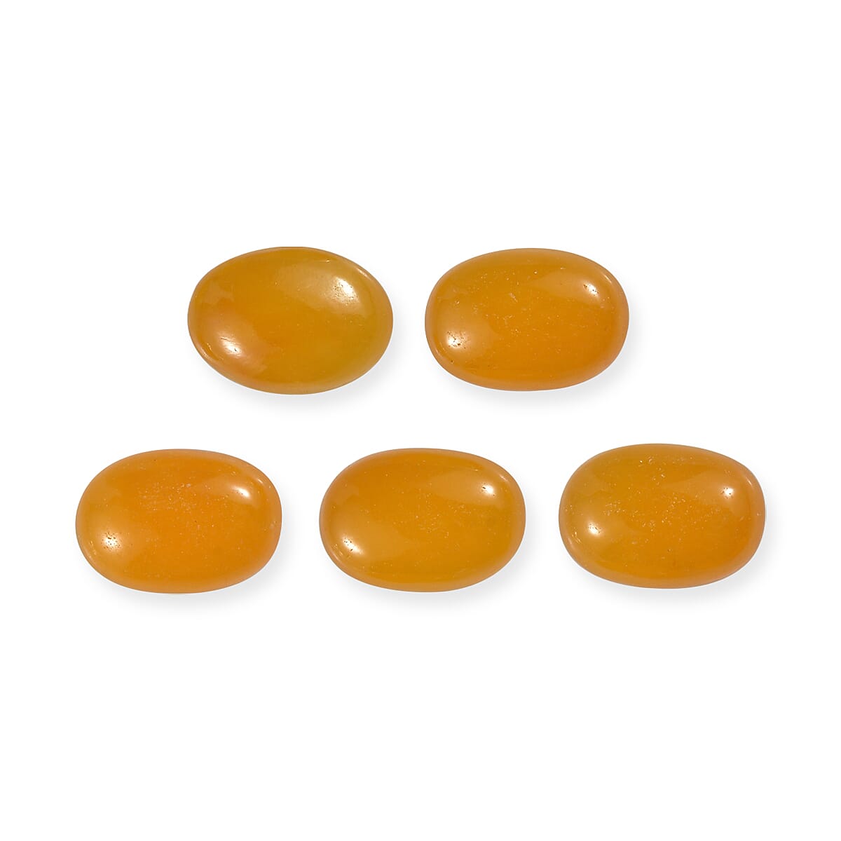 AAA Honey Jade Set of 5 (Ovl 7x5 mm) 4.61 ctw