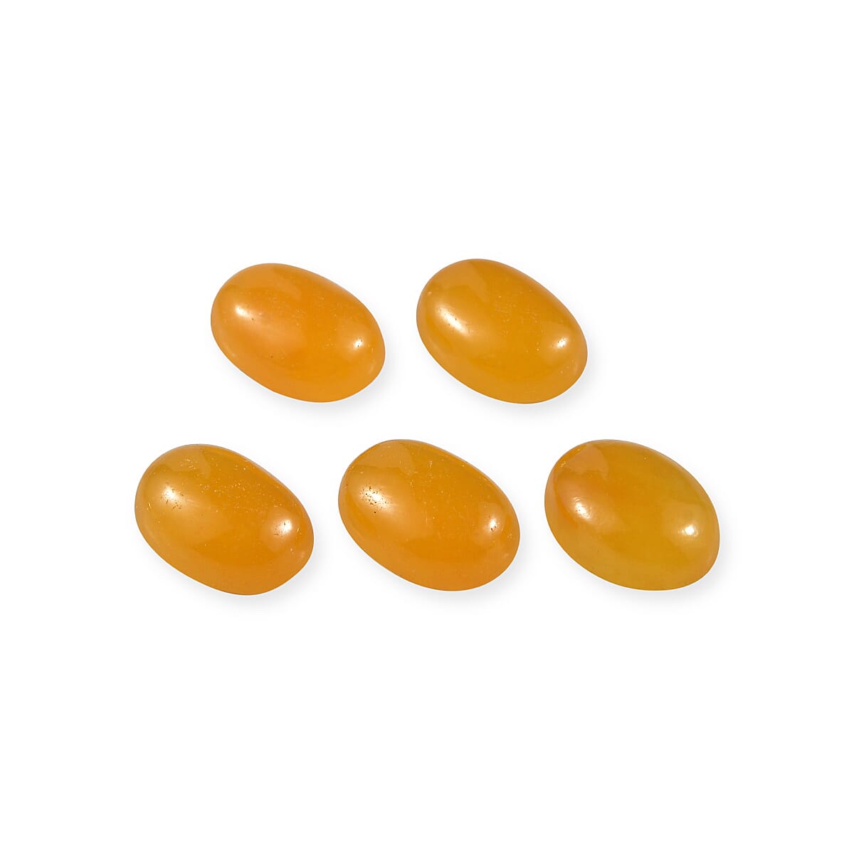 AAA Honey Jade Set of 5 (Ovl 7x5 mm) 4.61 ctw