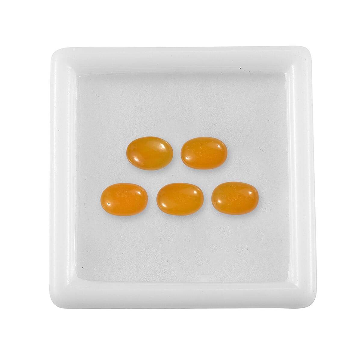 AAA Honey Jade Set of 5 (Ovl 7x5 mm) 4.61 ctw