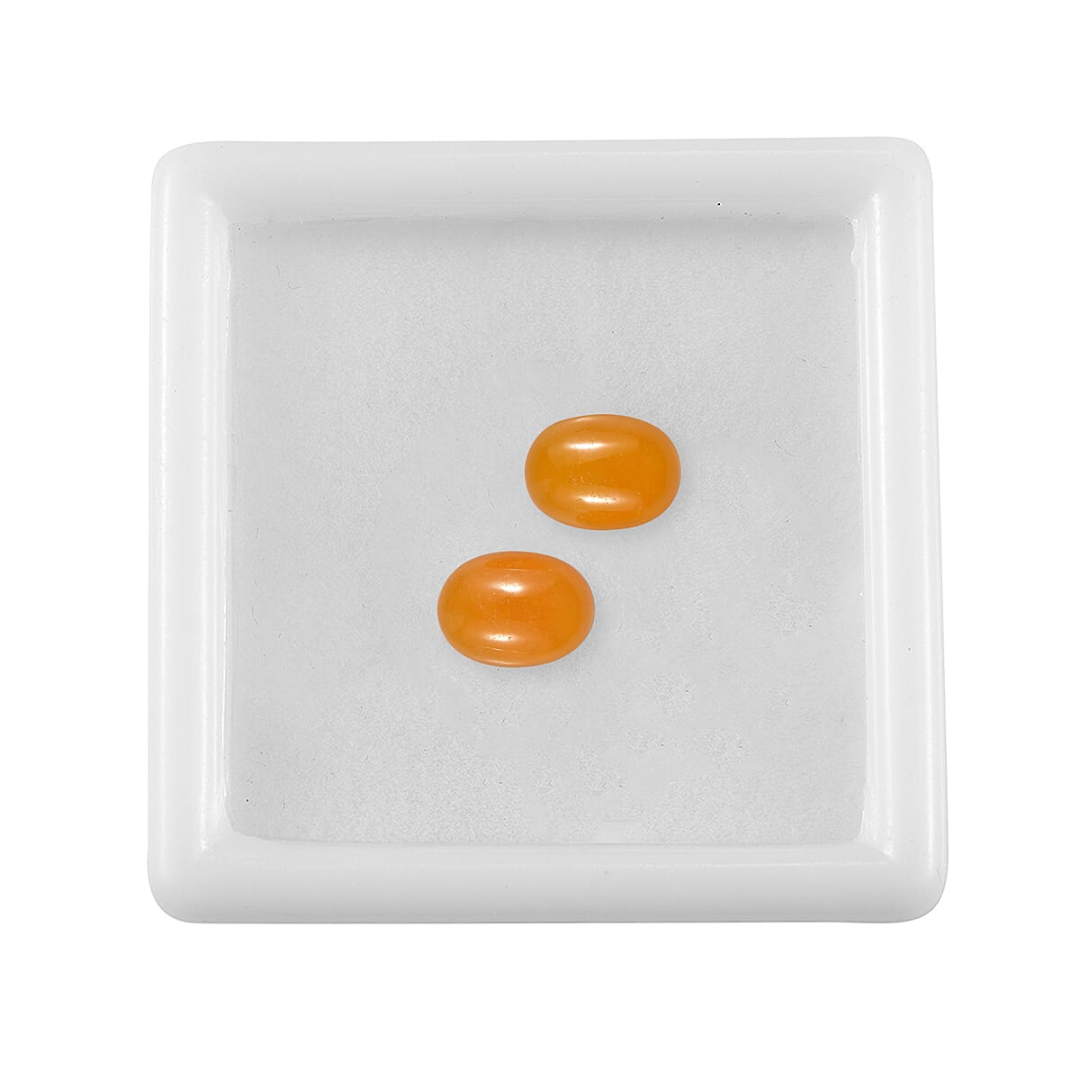 Honey Jade Set of 2 (Ovl 8x6 mm) 3.25 ctw