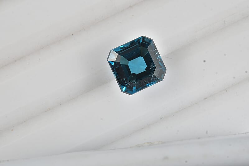 Asscher Cut London Blue Topaz (Oct 7x7 mm) 1.80 ctw