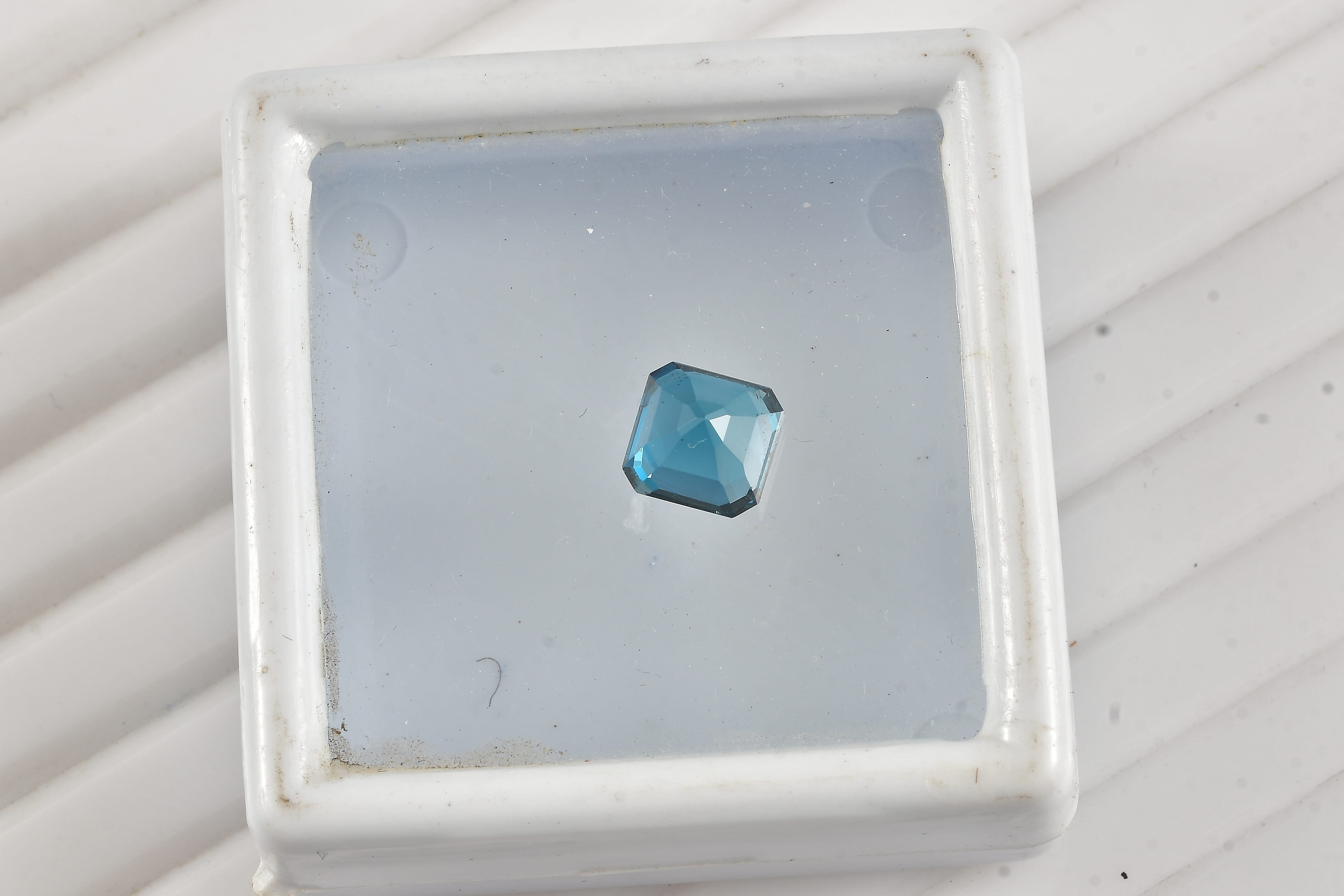 Asscher Cut London Blue Topaz (Oct 7x7 mm) 1.80 ctw