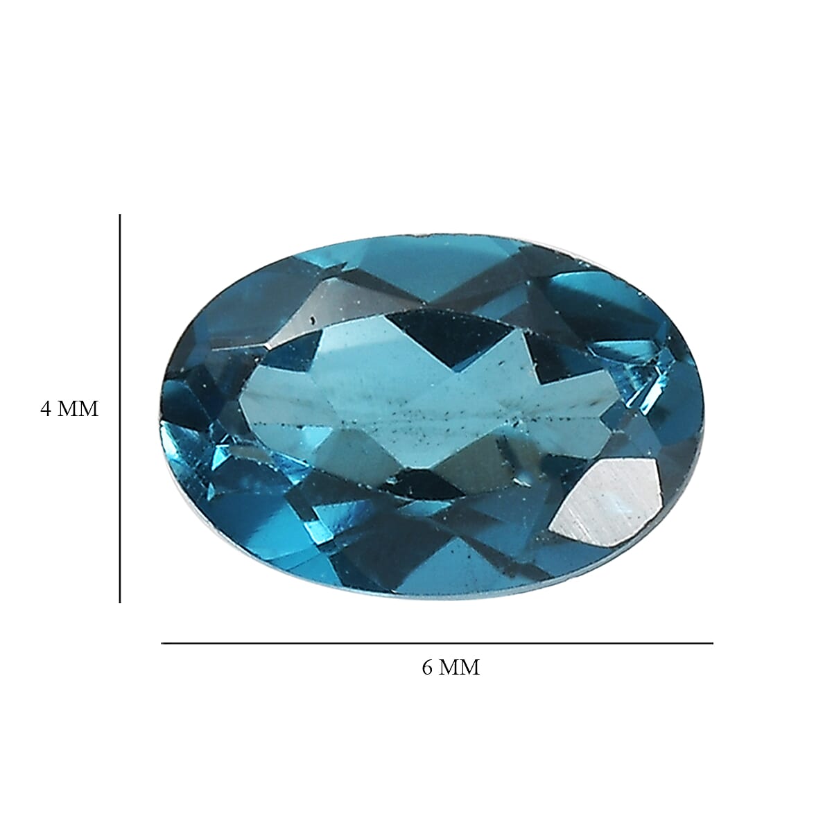 London Blue Topaz Set of 3 (Ovl 6x4 mm) 1.47 ctw
