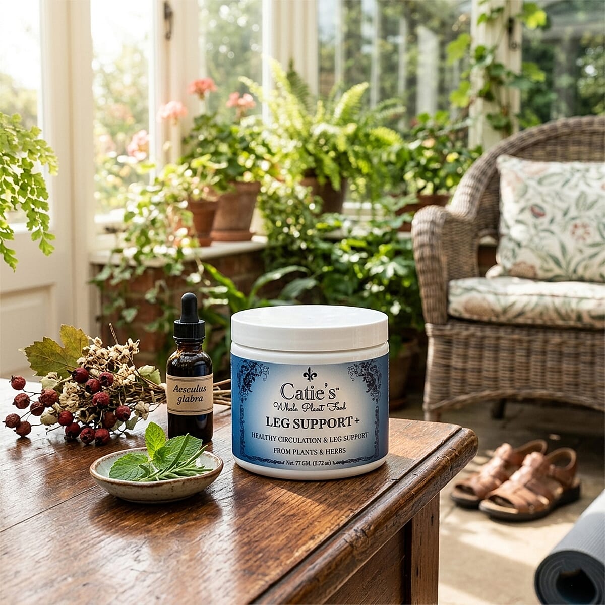 Catie's Whole Plant Food Leg Support for Circulation (2.72oz) Made in US image number 1