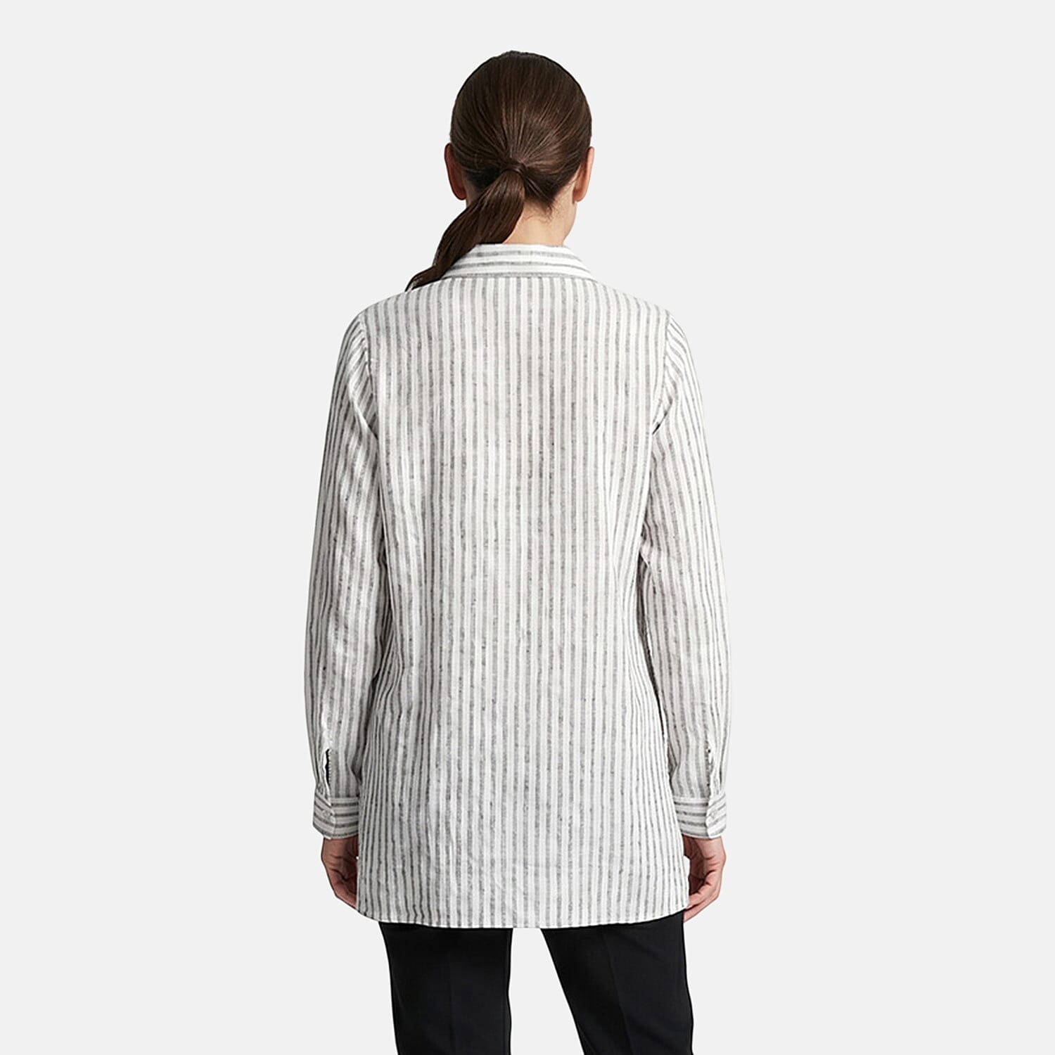 Lina Gabrielle Awning Stripe Big Shirt-L