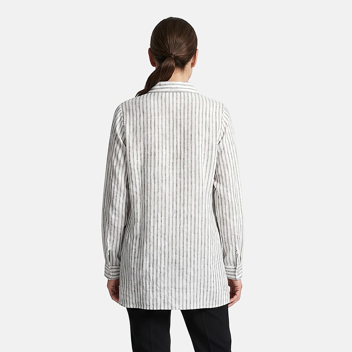  Lina Gabrielle Awning Stripe Big Shirt-L image number 2