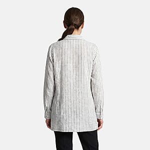  Lina Gabrielle Awning Stripe Big Shirt-L