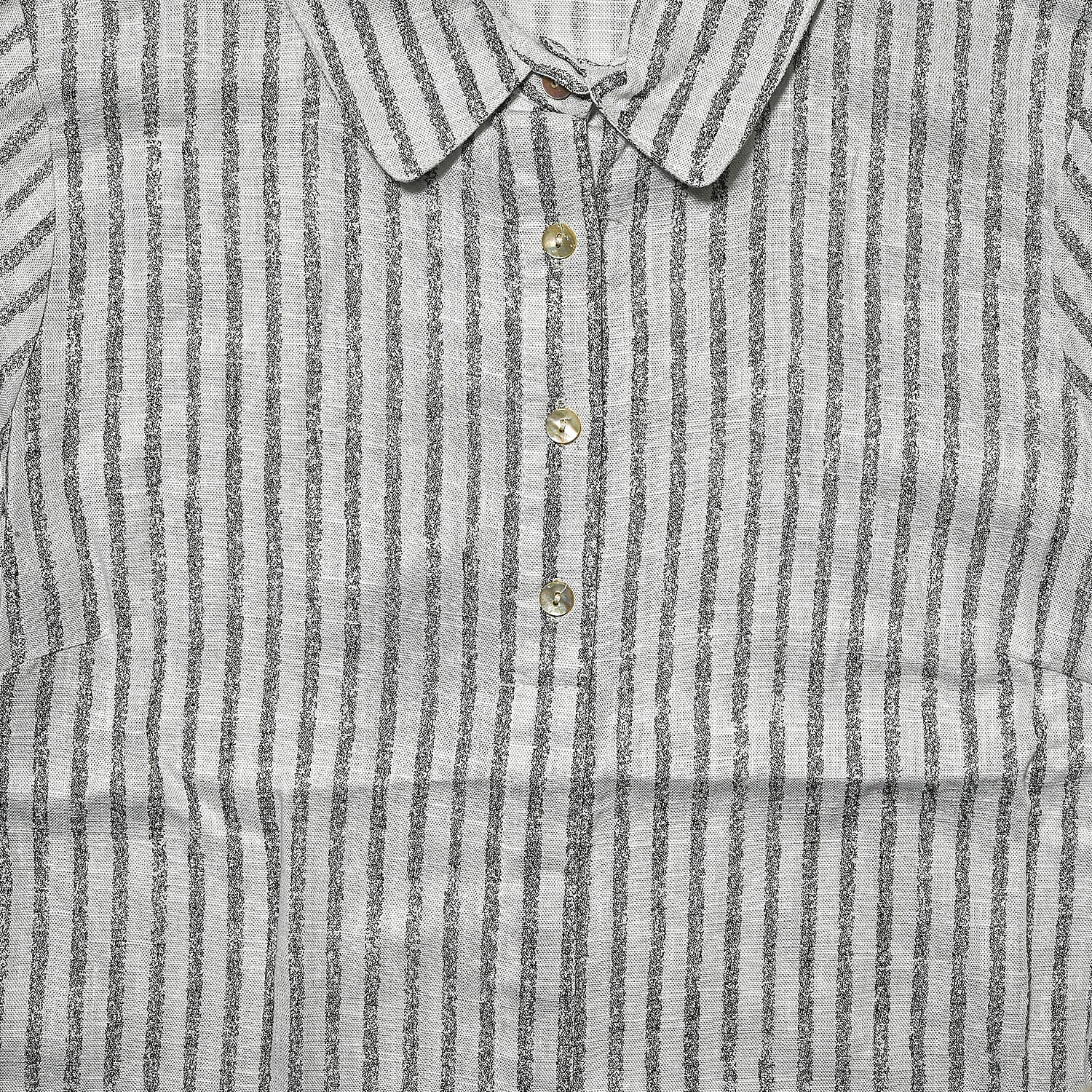 Lina Gabrielle Awning Stripe Big Shirt-L