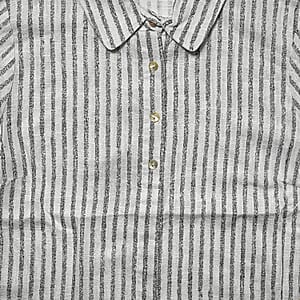 Lina Gabrielle Awning Stripe Big Shirt-L