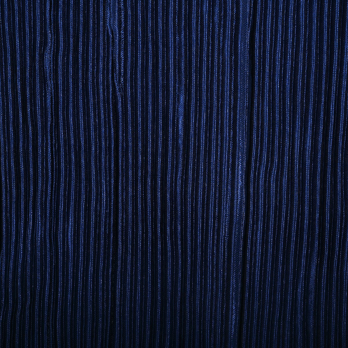 Absolute Angel Royal Blue Crystal Pleat Satin Tunic 2X image number 3