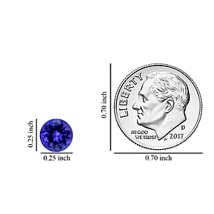 Mega Clearance Deal Premium Tanzanite (Rnd 6.5 mm) 1.00 ctw