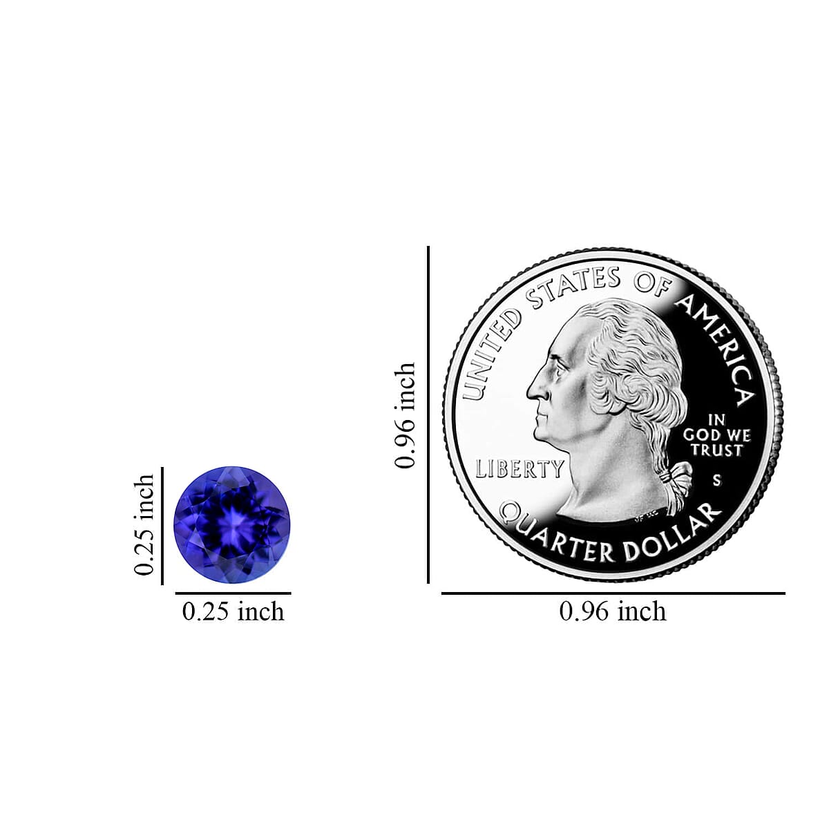 Mega Clearance Deal Premium Tanzanite (Rnd 6.5 mm) 1.00 ctw image number 4