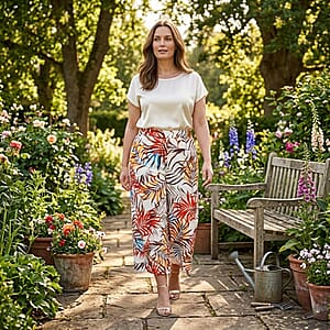 Lina Gabrielle Palm Leaves Pull on Pant-4