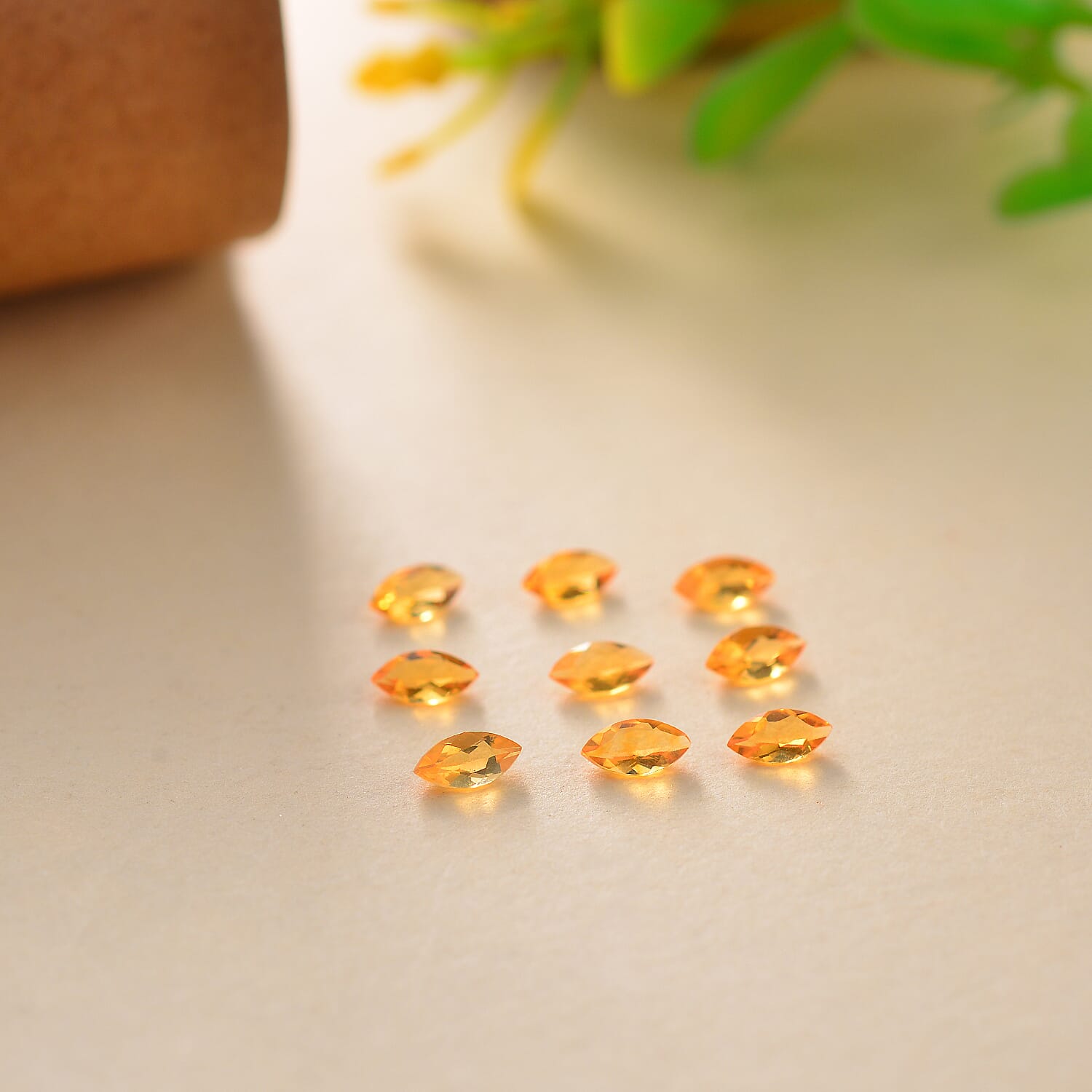 Jalisco Fire Opal Set of 9 (Mrq 5x2.5 mm) 0.86 ctw