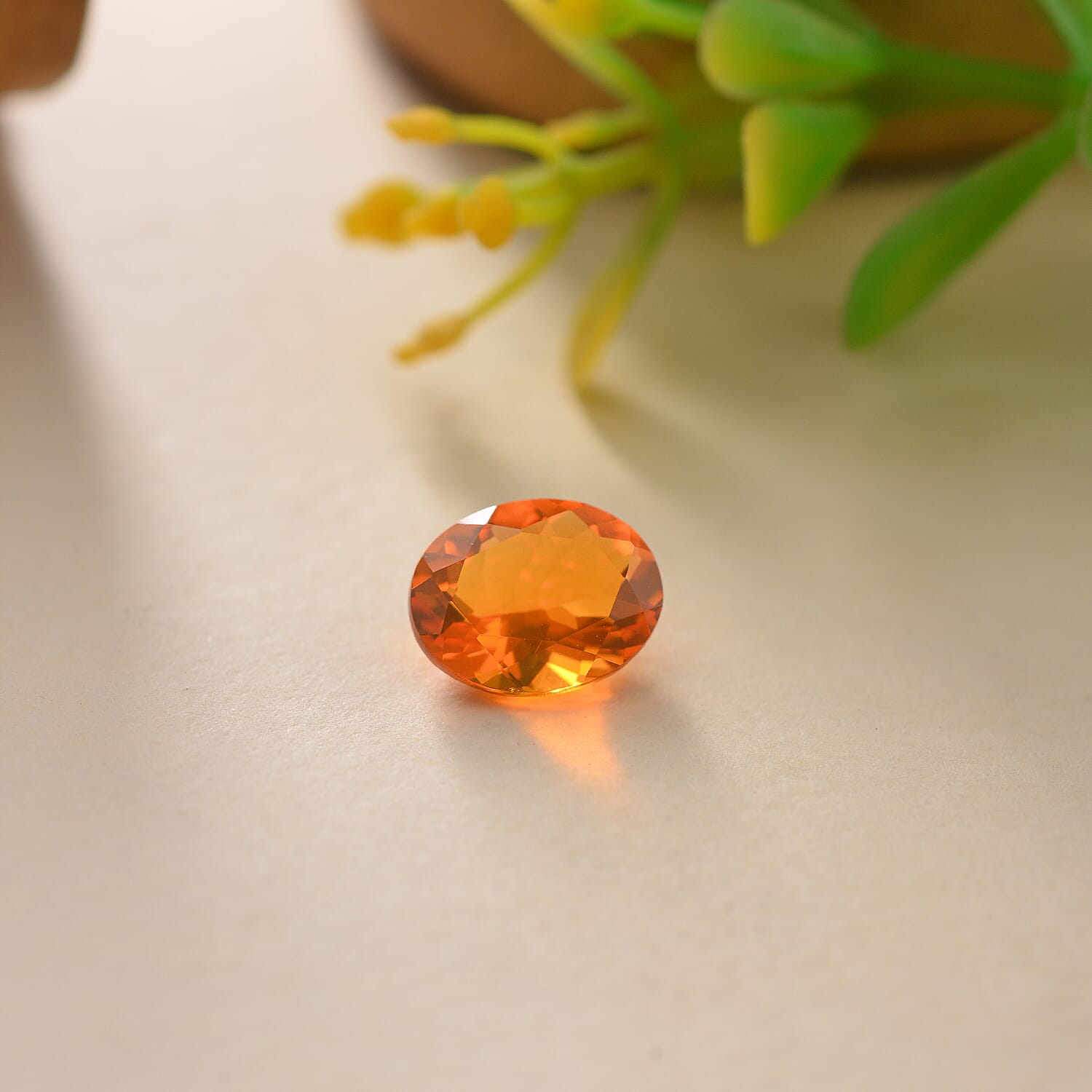 Premium Jalisco Fire Opal (Ovl 9x7 mm) 0.92 ctw