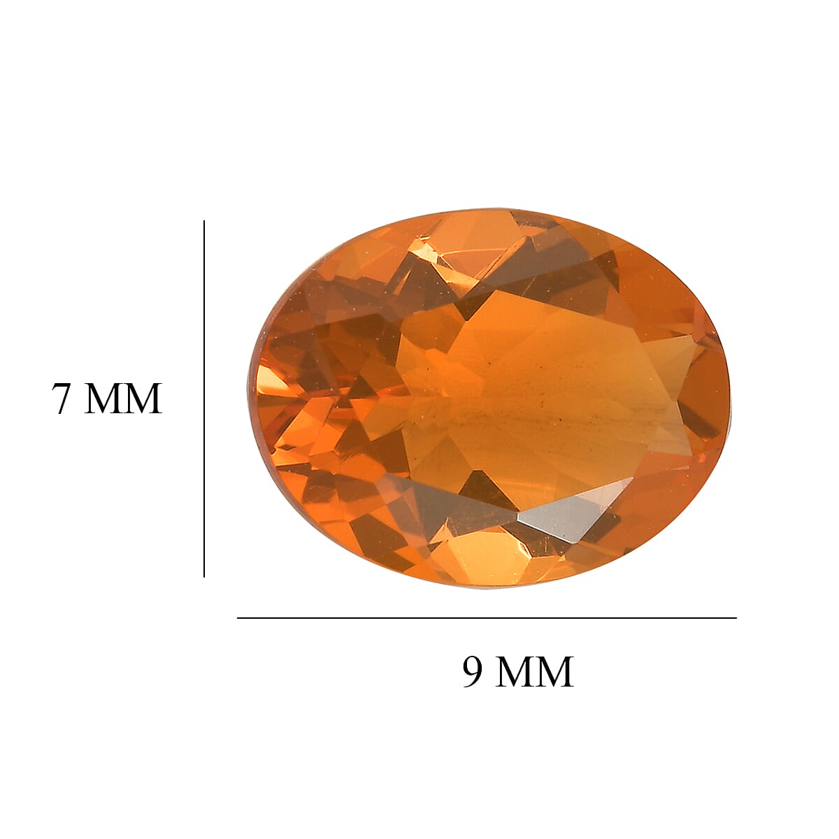 Premium Jalisco Fire Opal (Ovl 9x7 mm) 0.92 ctw