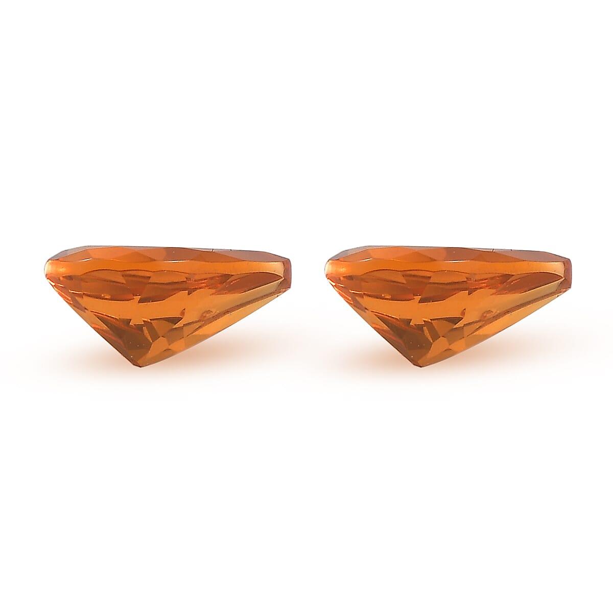 Premium Jalisco Fire Opal Set of 2 (Pear 7x5 mm) 0.95 ctw