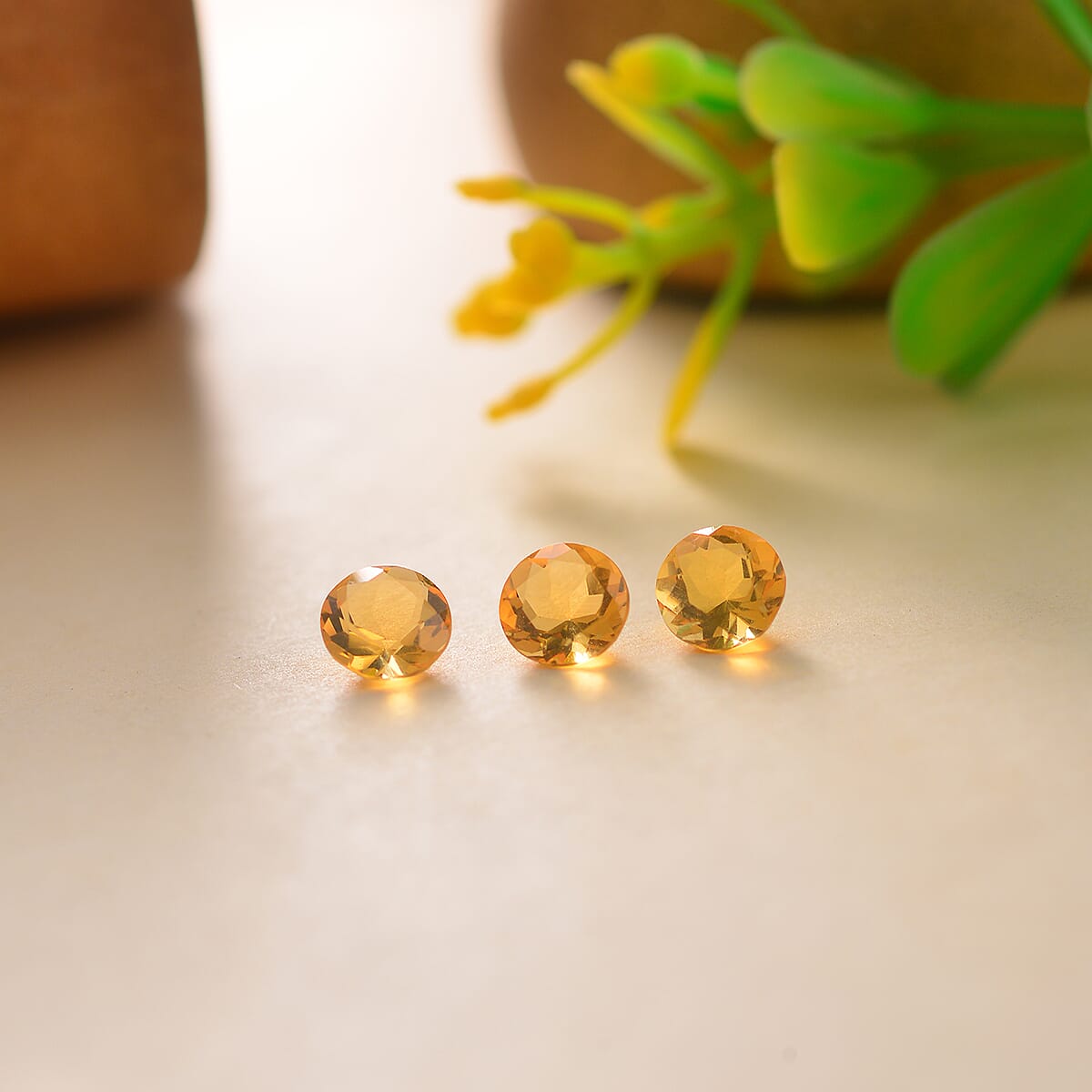 Jalisco Fire Opal Set of 3 (Rnd 5 mm) 0.96 ctw image number 1