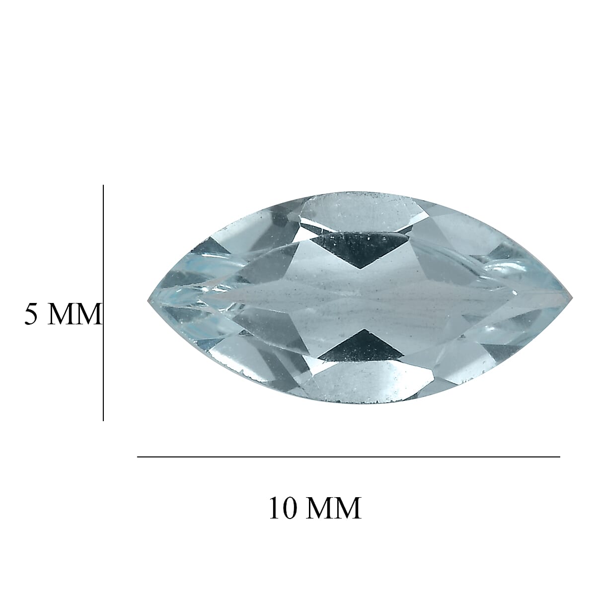 Sky Blue Topaz (Mrq 10x5 mm) 1.00 ctw