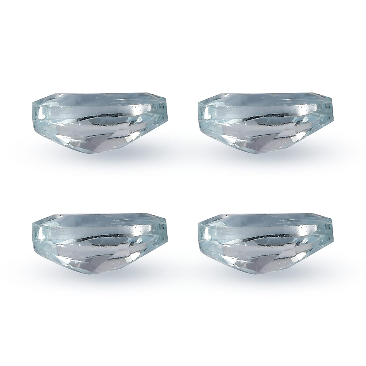 Premium Sky Blue Topaz Set of 4 (Mrq 6x3 mm) 0.97 ctw