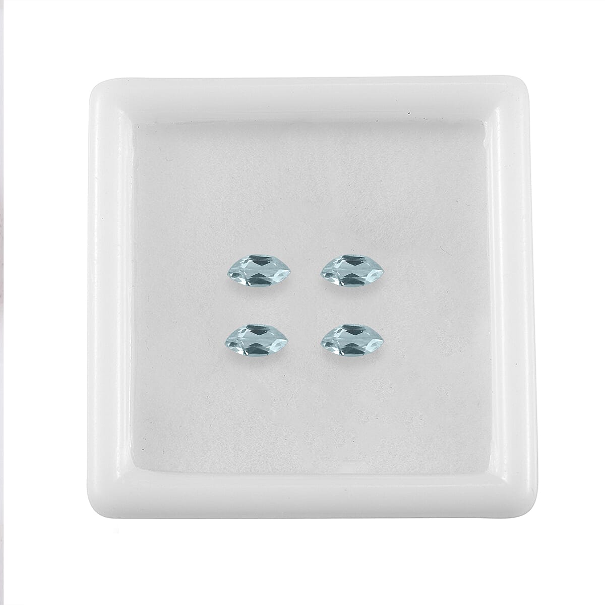 Premium Sky Blue Topaz Set of 4 (Mrq 6x3 mm) 0.97 ctw