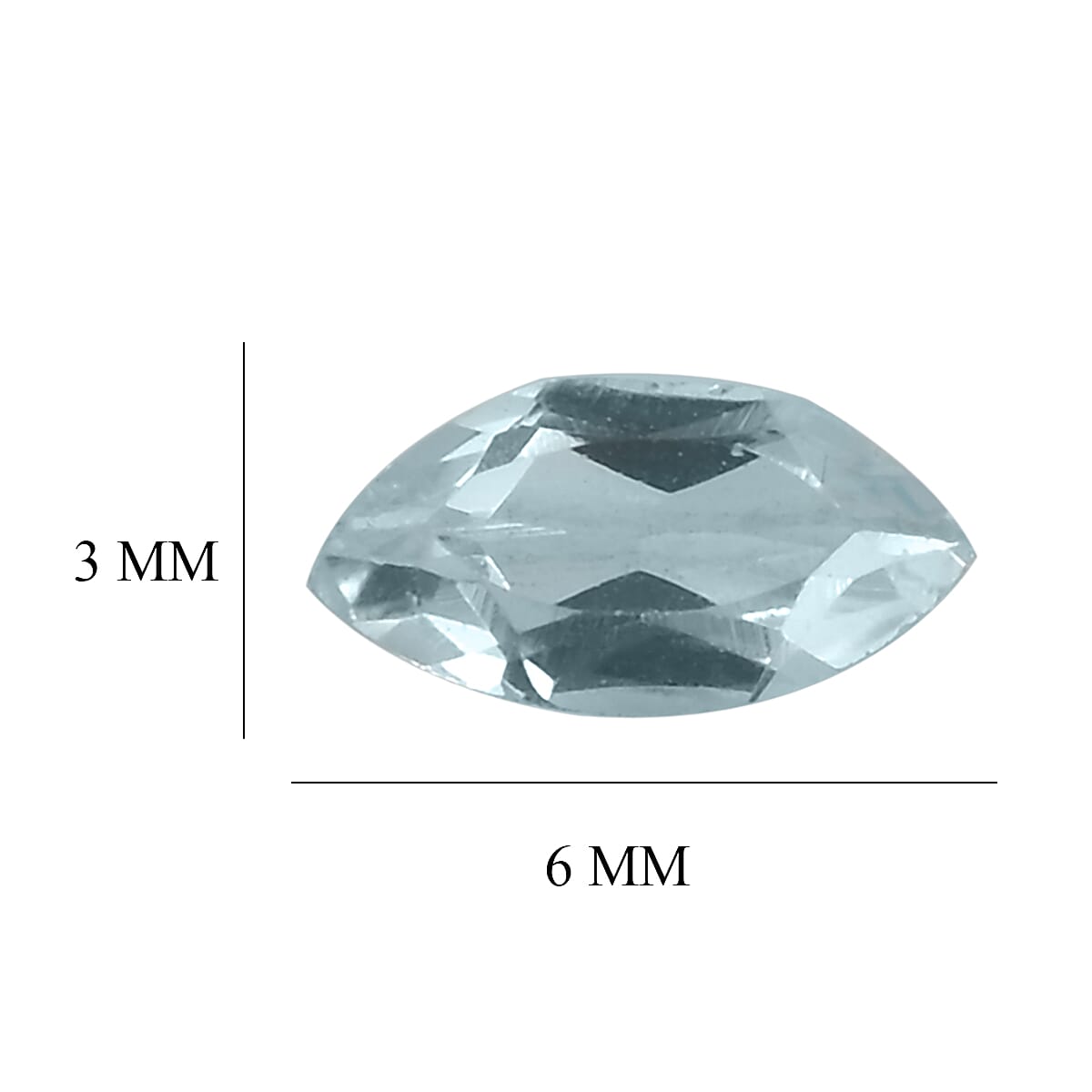 Premium Sky Blue Topaz Set of 4 (Mrq 6x3 mm) 0.97 ctw