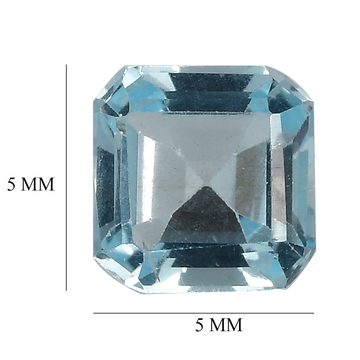 Sky Blue Topaz Set of 4 (Oct 5x5 mm) 2.80 ctw