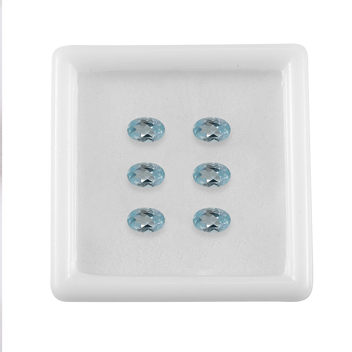 Sky Blue Topaz Set of 6 (Ovl 6x4 mm) 3.71 ctw