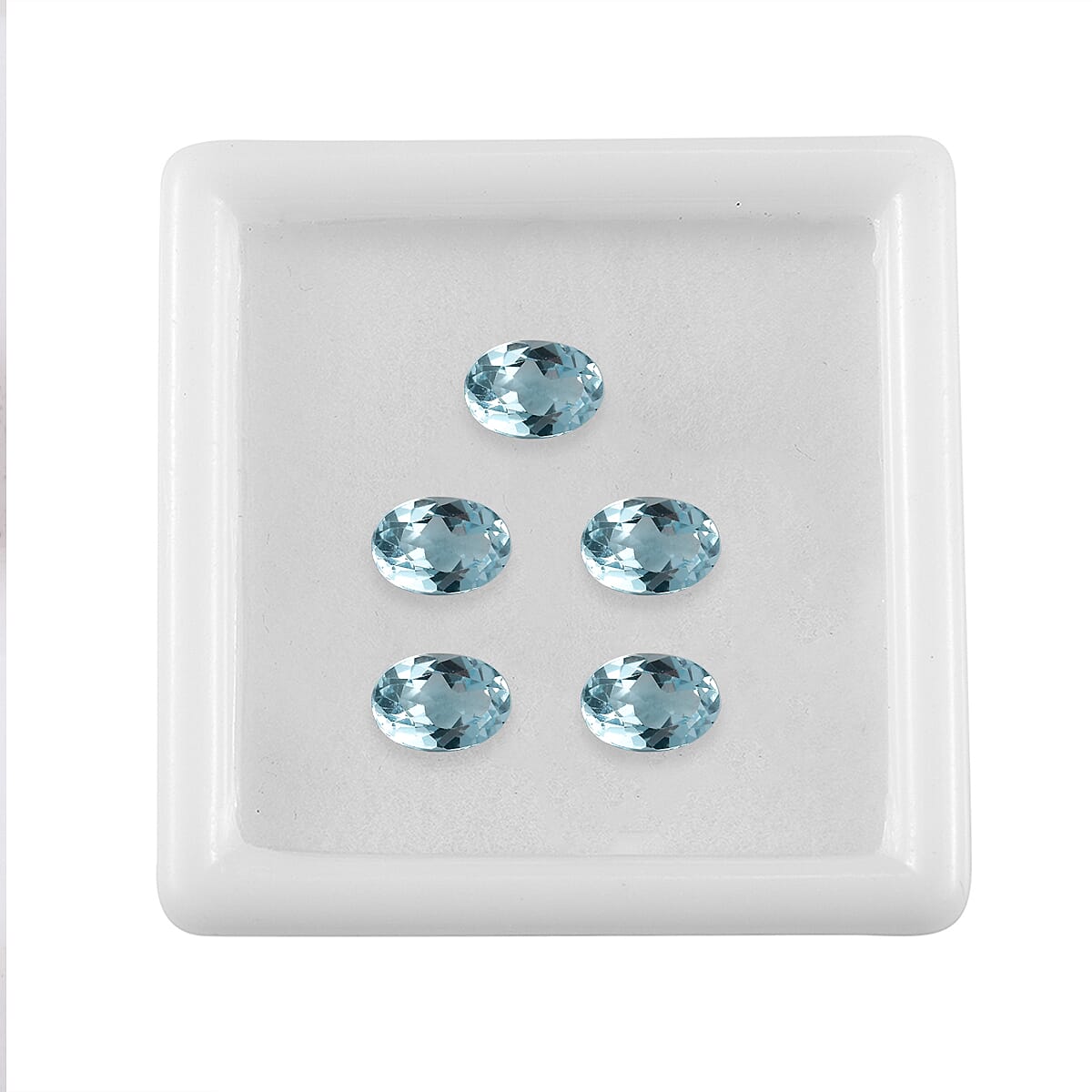 Sky Blue Topaz Set of 5 (Ovl 7x5 mm) 4.67 ctw