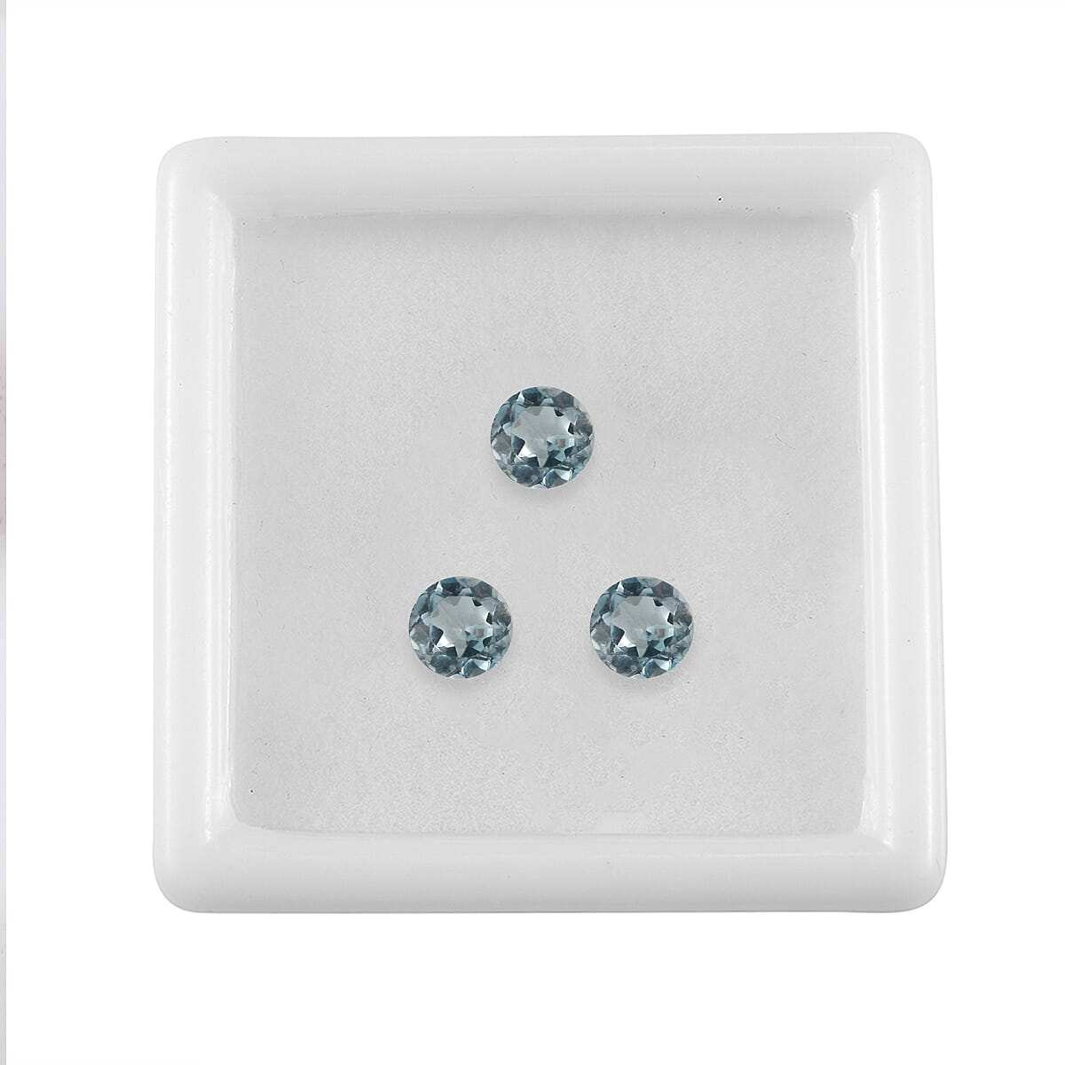Sky Blue Topaz Set of 3 (Rnd 5 mm) 1.62 ctw