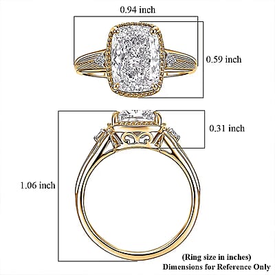 IGI Certified Luxuriant Lab Grown Diamond G VS 5.00 ctw Ring in 14K Yellow Gold (Size  10.0)