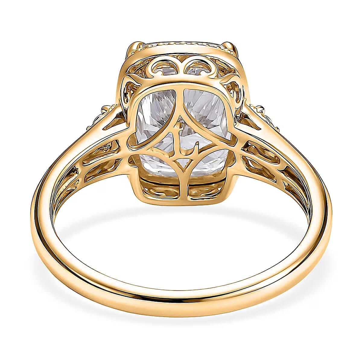 IGI Certified Luxuriant Lab Grown Diamond G VS 5.00 ctw Ring in 14K Yellow Gold (Size  5.0) image number 7
