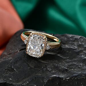 IGI Certified Luxuriant Lab Grown Diamond E-F VS 5.00 ctw Ring in 14K Yellow Gold (Size 7.0) (Del. in 10-12 Days)