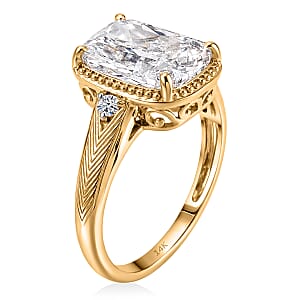 IGI Certified Luxuriant Lab Grown Diamond E-F VS 5.00 ctw Ring in 14K Yellow Gold (Size 8.0) (Del. in 10-12 Days)