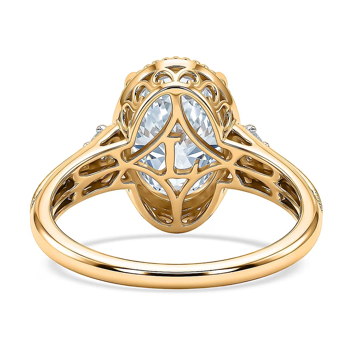 IGI Certified Luxuriant Lab Grown Diamond G VS 5.00 ctw Ring in 14K Yellow Gold (Size  6.0) image number 7