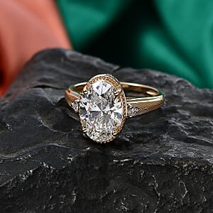 IGI Certified Luxuriant Lab Grown Diamond G VS 5.00 ctw Ring in 14K Yellow Gold (Size 8.0) (Ships in 10-12 Days)