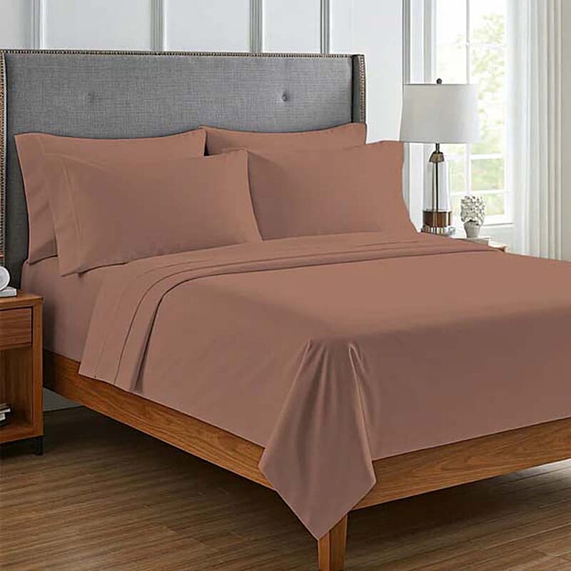 Seeboo 6pc Mocha Microfiber Sheet Set -California King