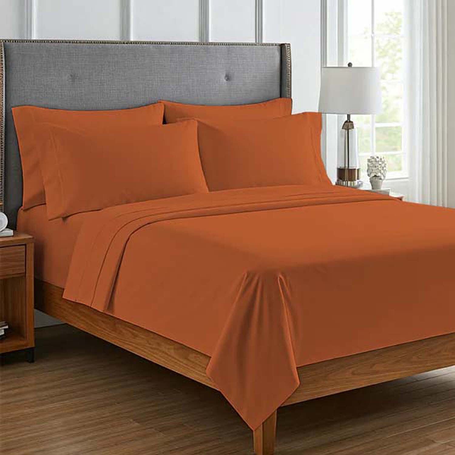 Seeboo 6pc Terracotta Microfiber Sheet Set -King