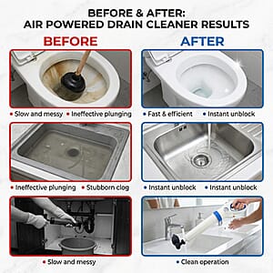 Ray Star Air Powered Drain Cleaner - White
