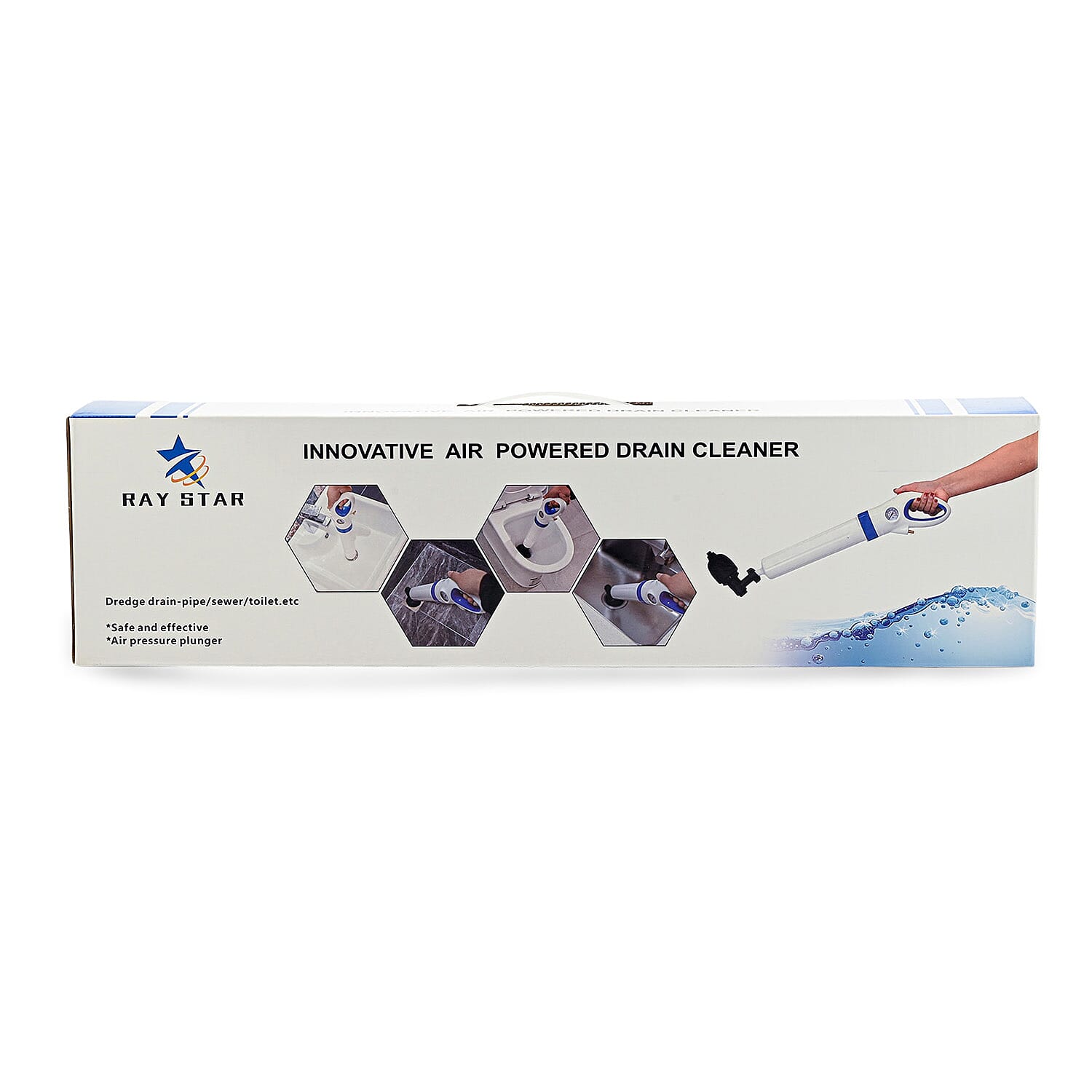 Ray Star Air Powered Drain Cleaner - White