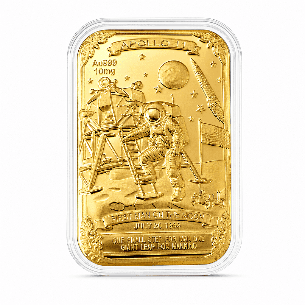 Apollo 11 24k Gold Embossed Sheet 10mg