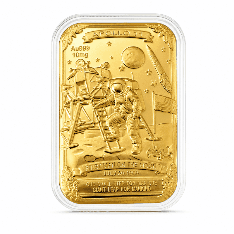 Apollo 11 24k Gold Embossed Sheet 10mg