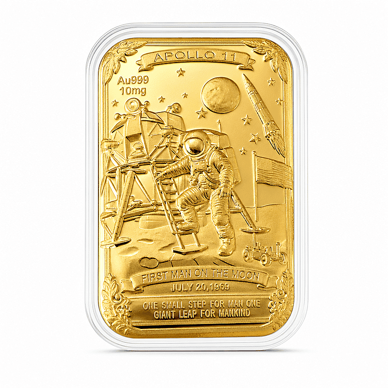 Apollo 11 24k Gold Embossed Sheet 10mg