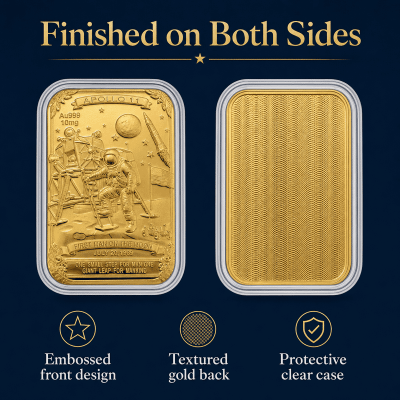 Apollo 11 24k Gold Embossed Sheet 10mg