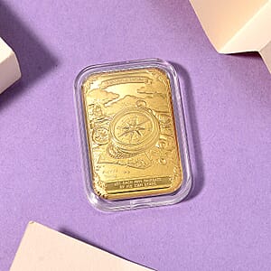 24K Gold Guiding Compass - Navigate Destiny Embossed Sheet (31x45.5mm) 10mg